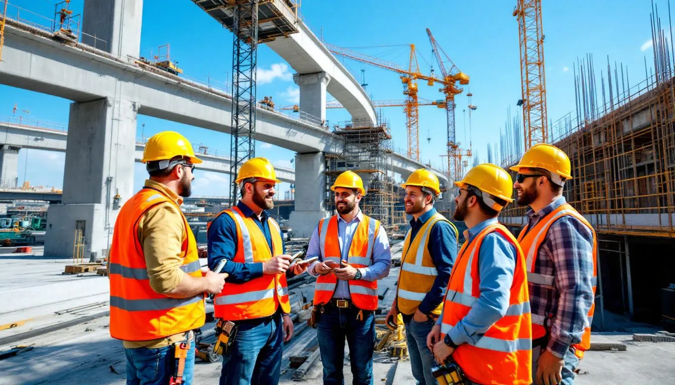 Union crews on an infrastructure project — teamwork and safety add value